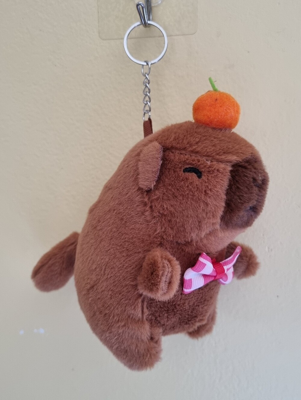 Cute Capybara Kids Bag Keychain Soft Plush Stuffed Toy Plushies Bag Accessories